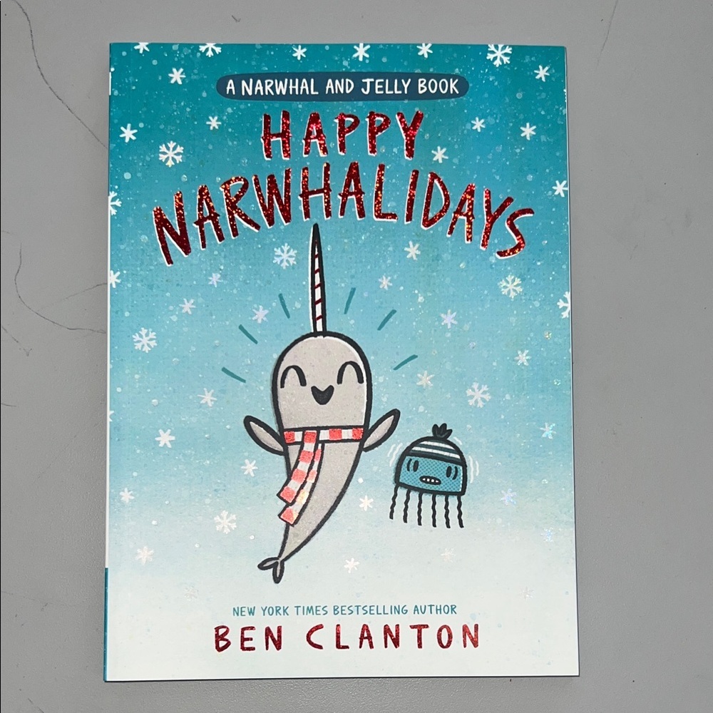 Happy Narwhalidays by Ben Clanton - Blue Cover - Picture 3 of 10